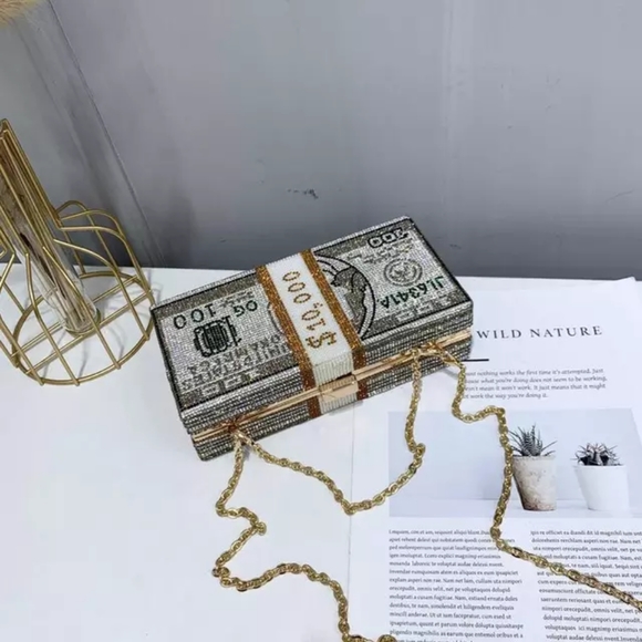 100 US Money Bag/Clutch - Picture 3 of 3